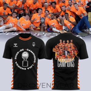 Valencia Basket 2026 Liga Endesa Champions TShirt by Drovenwear.com