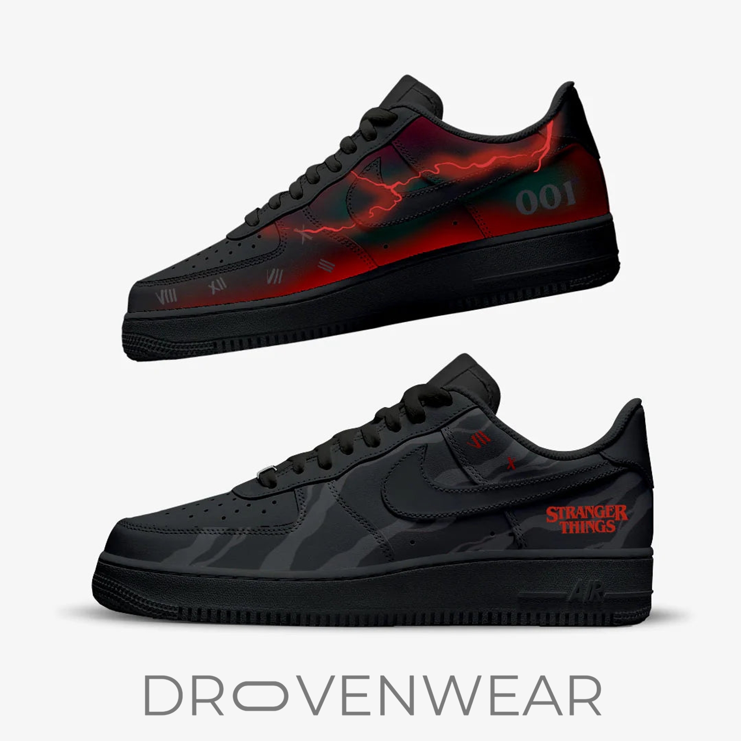 Vecna Monster Stranger Things AF1 Sneakers Vecna Monster Stranger Things AF1 Sneakers
