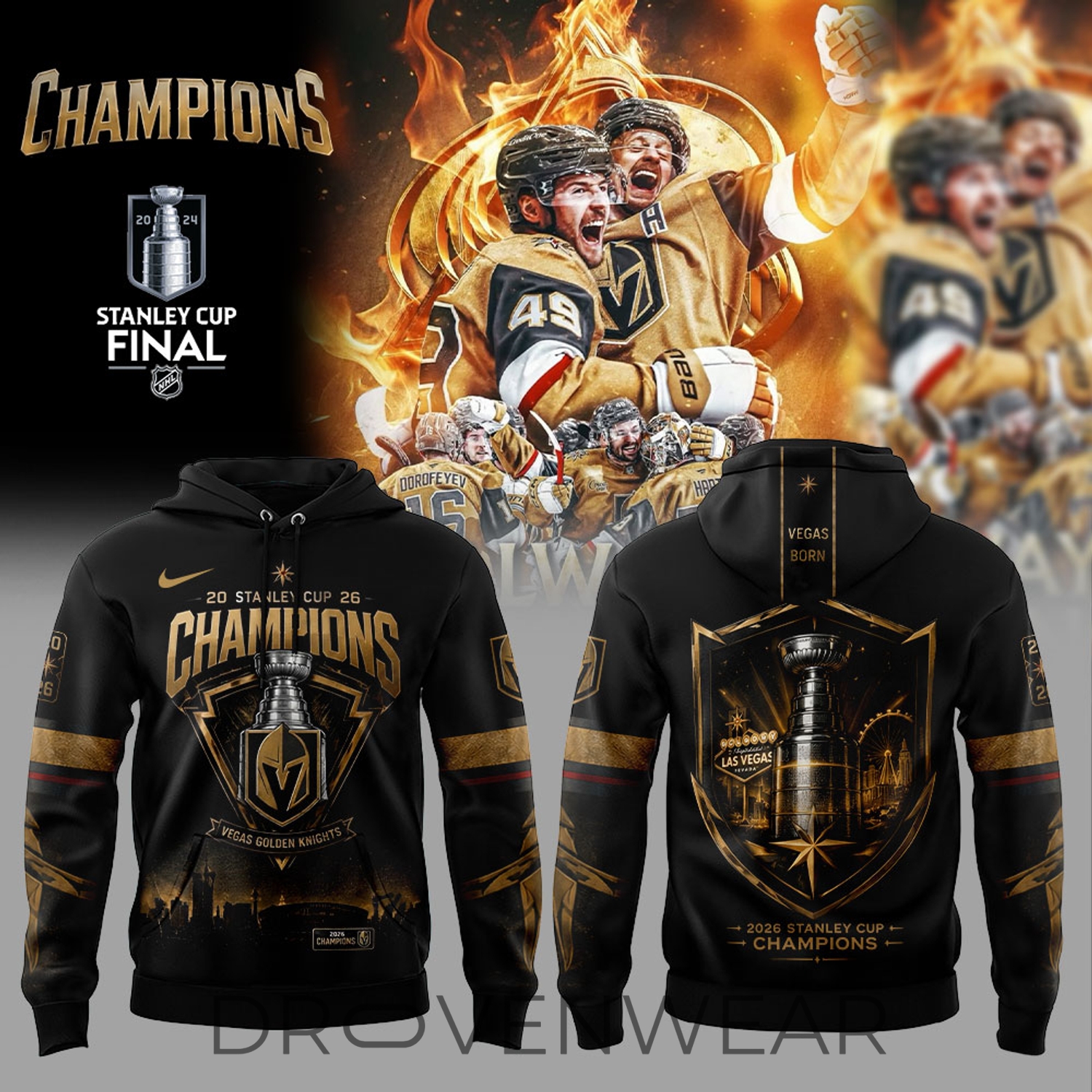 Vegas Golden Knights 2026 Stanley Cup Championship Hoodie Vegas Golden Knights 2026 Stanley Cup Championship Hoodie