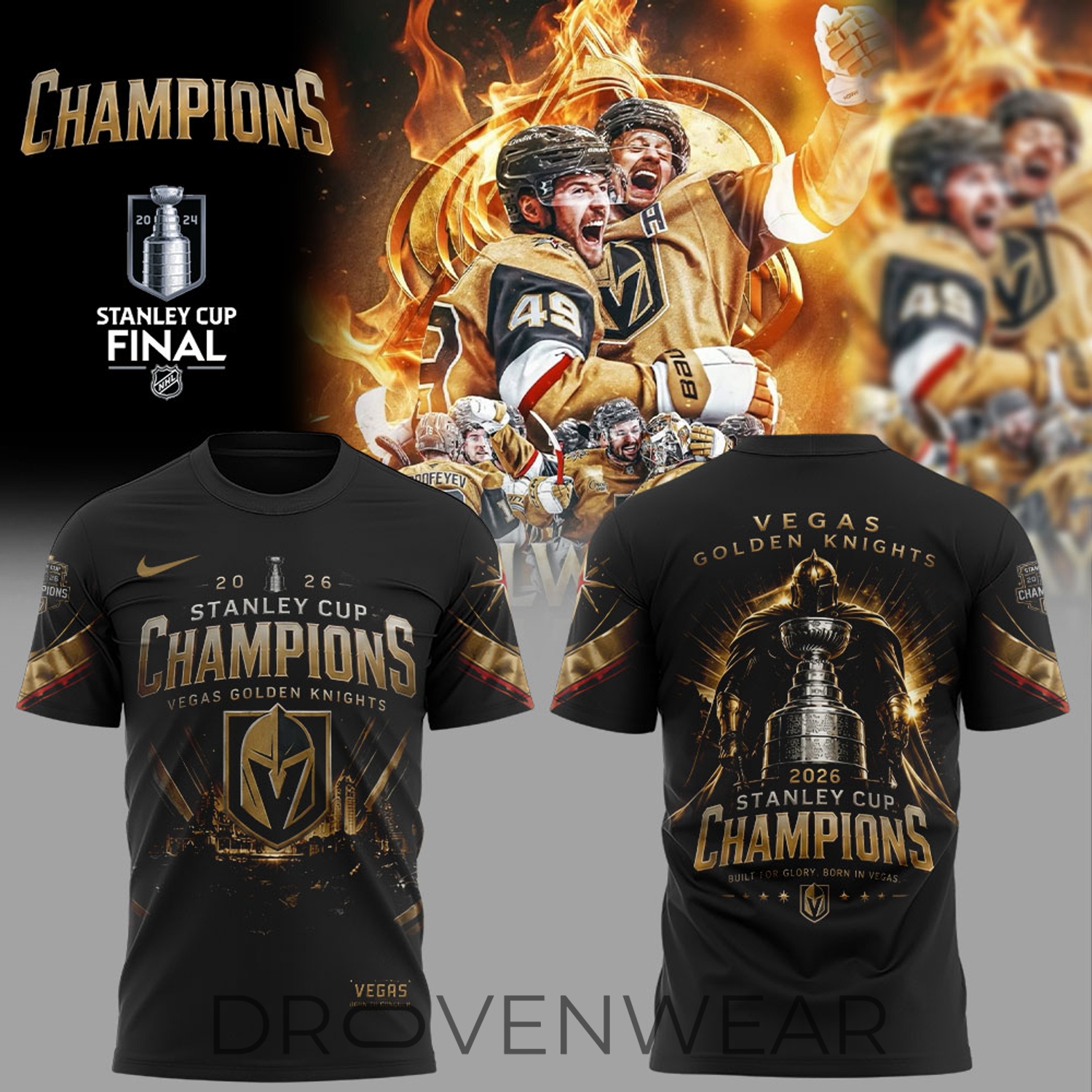 Vegas Golden Knights 2026 Stanley Cup Winners T-Shirt Vegas Golden Knights 2026 Stanley Cup Winners T-Shirt