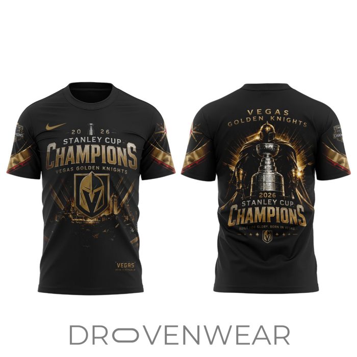 Vegas Golden Knights 2026 Stanley Cup Winners T-Shirt - Image 2