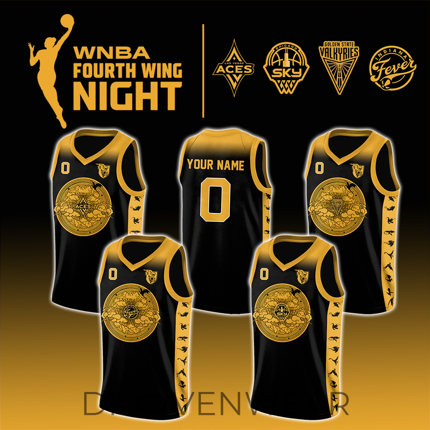 WNBA Fourth Wing Night 2026 All Teams Limited Collector Jersey WNBA Fourth Wing Night 2026 All Teams Limited Collector Jersey