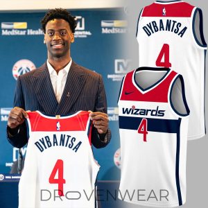 Washington Wizards AJ Dybantsa Basketball Jersey by Drovenwear.com