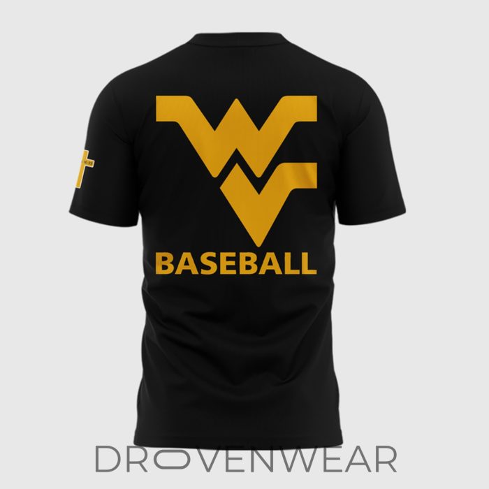 West Virginia Mountaineers JESUS WON Fan Shirt Black Edition 2026 - Image 3