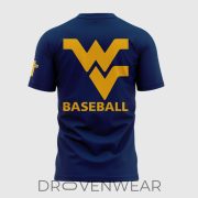 West Virginia Mountaineers JESUS WON Navy Graphic Shirt 2026 - Image 3