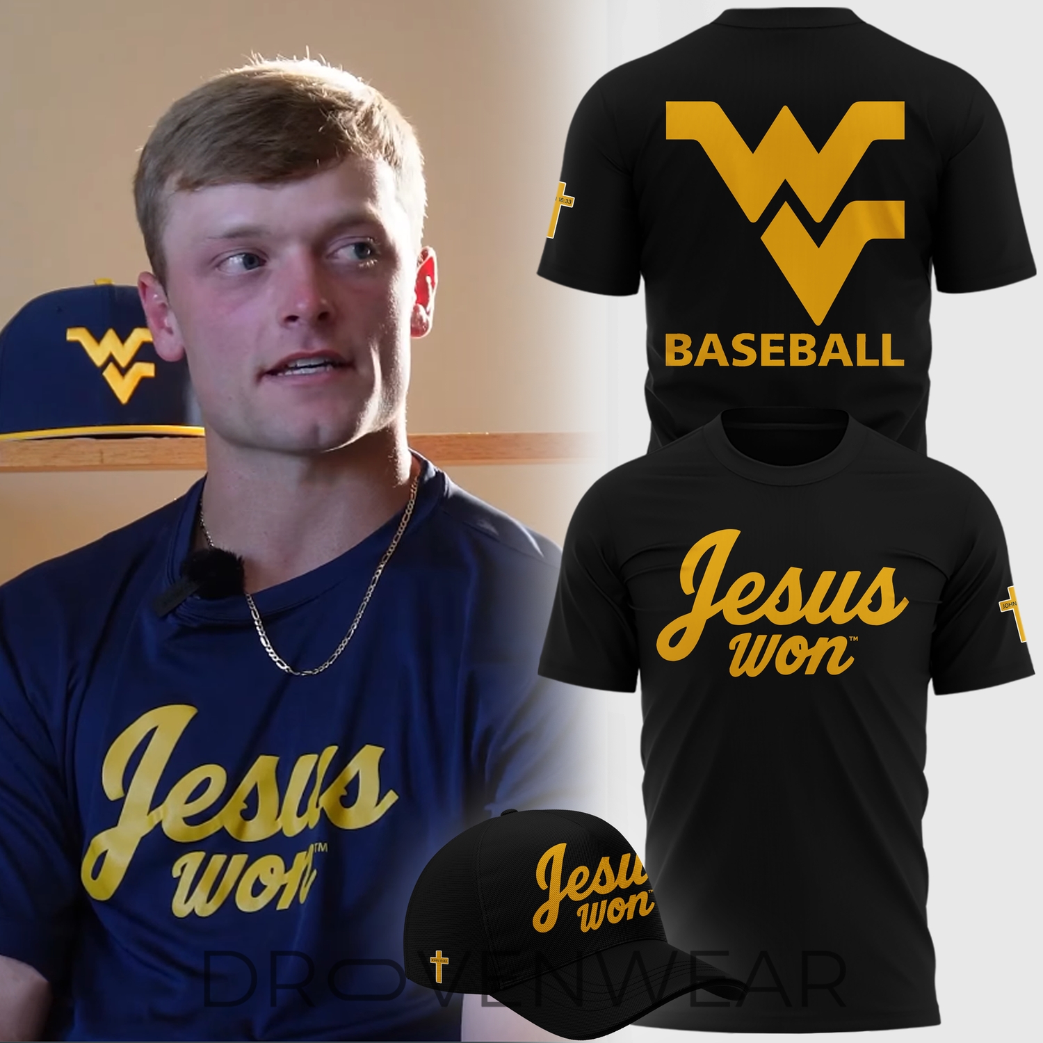 West Virginia Mountaineers Jesus Won Faith Inspired T-Shirt 2026 West Virginia Mountaineers Jesus Won Faith Inspired T-Shirt 2026