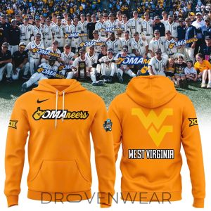 West Virginia Mountaineers Omaha 2026 Orange Hoodie by Drovenwear.com