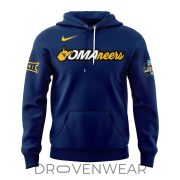 West Virginia Mountaineers Omaha Baseball Blue Hoodie - Image 2