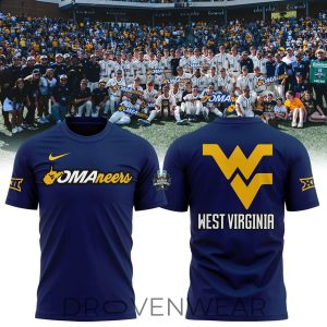 West Virginia Mountaineers Omaha Baseball Orange TShirt by Drovenwear.com