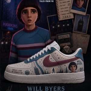 Will Byers Stranger Things AF1 Version 2 by Drovenwear.com