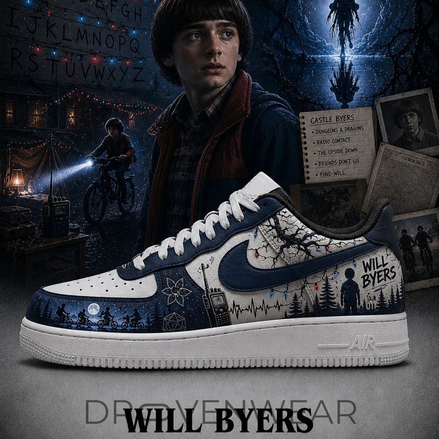 Will Byers Stranger Things Inspired AF1 Will Byers Stranger Things Inspired AF1