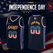 Women's National Basketball Association x Independence Day Edition Jersey Custom For Fans Black - Image 10