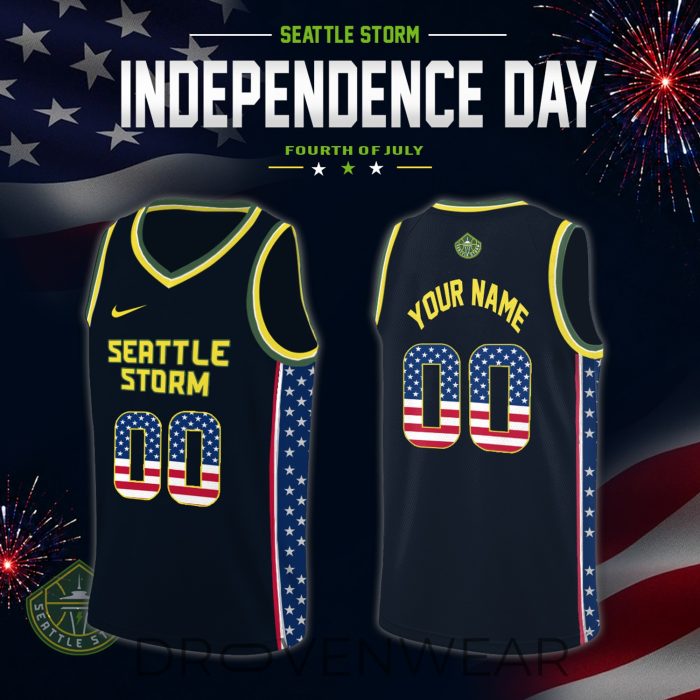 Women's National Basketball Association x Independence Day Edition Jersey Custom For Fans Black - Image 13