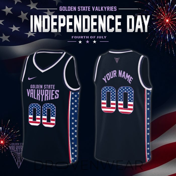 Women's National Basketball Association x Independence Day Edition Jersey Custom For Fans Black - Image 7