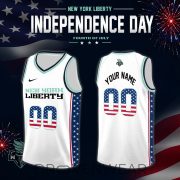 Women's National Basketball Association x Independence Day Edition Jersey Custom For Fans White - Image 10