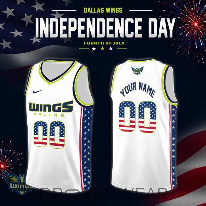 Women's National Basketball Association x Independence Day Edition Jersey Custom For Fans White - Image 11