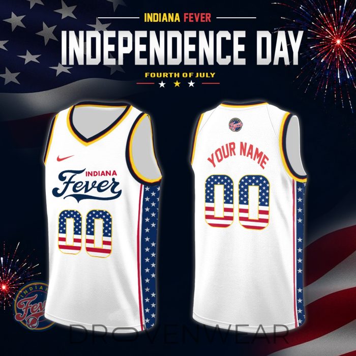 Women's National Basketball Association x Independence Day Edition Jersey Custom For Fans White - Image 12