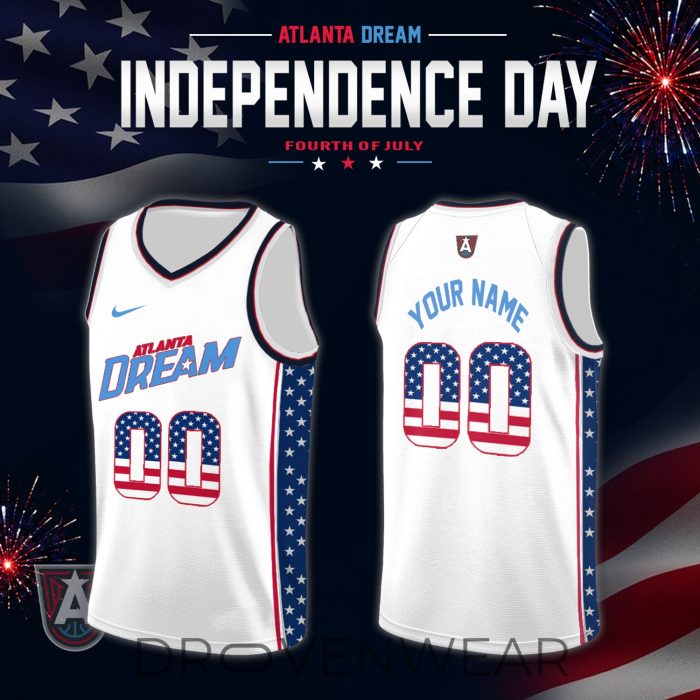Women's National Basketball Association x Independence Day Edition Jersey Custom For Fans White - Image 15