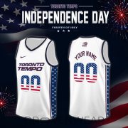Women's National Basketball Association x Independence Day Edition Jersey Custom For Fans White - Image 3