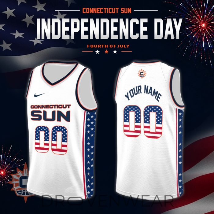 Women's National Basketball Association x Independence Day Edition Jersey Custom For Fans White - Image 7