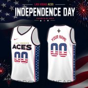 Women's National Basketball Association x Independence Day Edition Jersey Custom For Fans White - Image 8