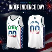 Women's National Basketball Association x Independence Day Edition Jersey Custom For Fans White - Image 9