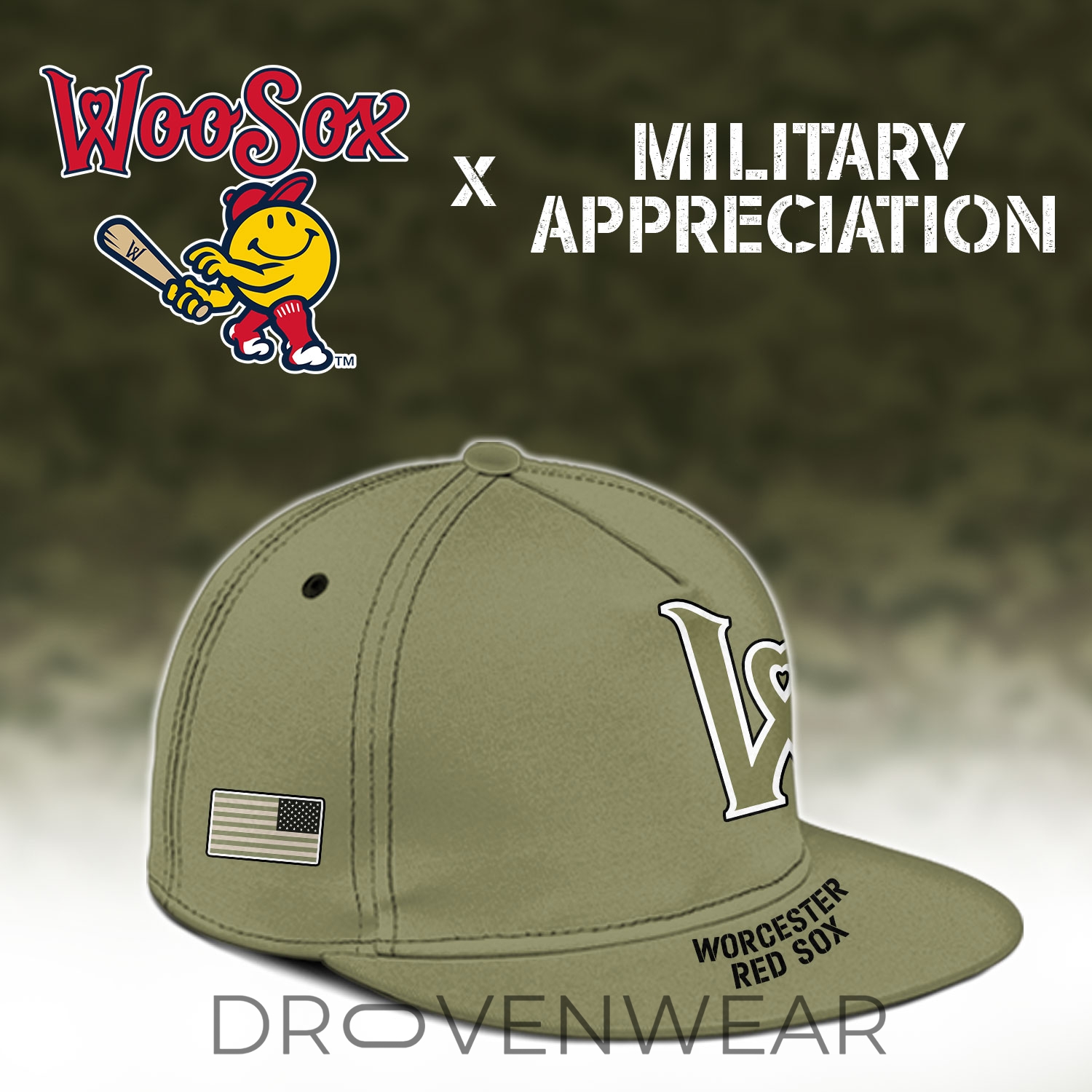 WooSox Military Appreciation Night Custom Jersey NN WooSox Military Appreciation Night Custom Jersey NN