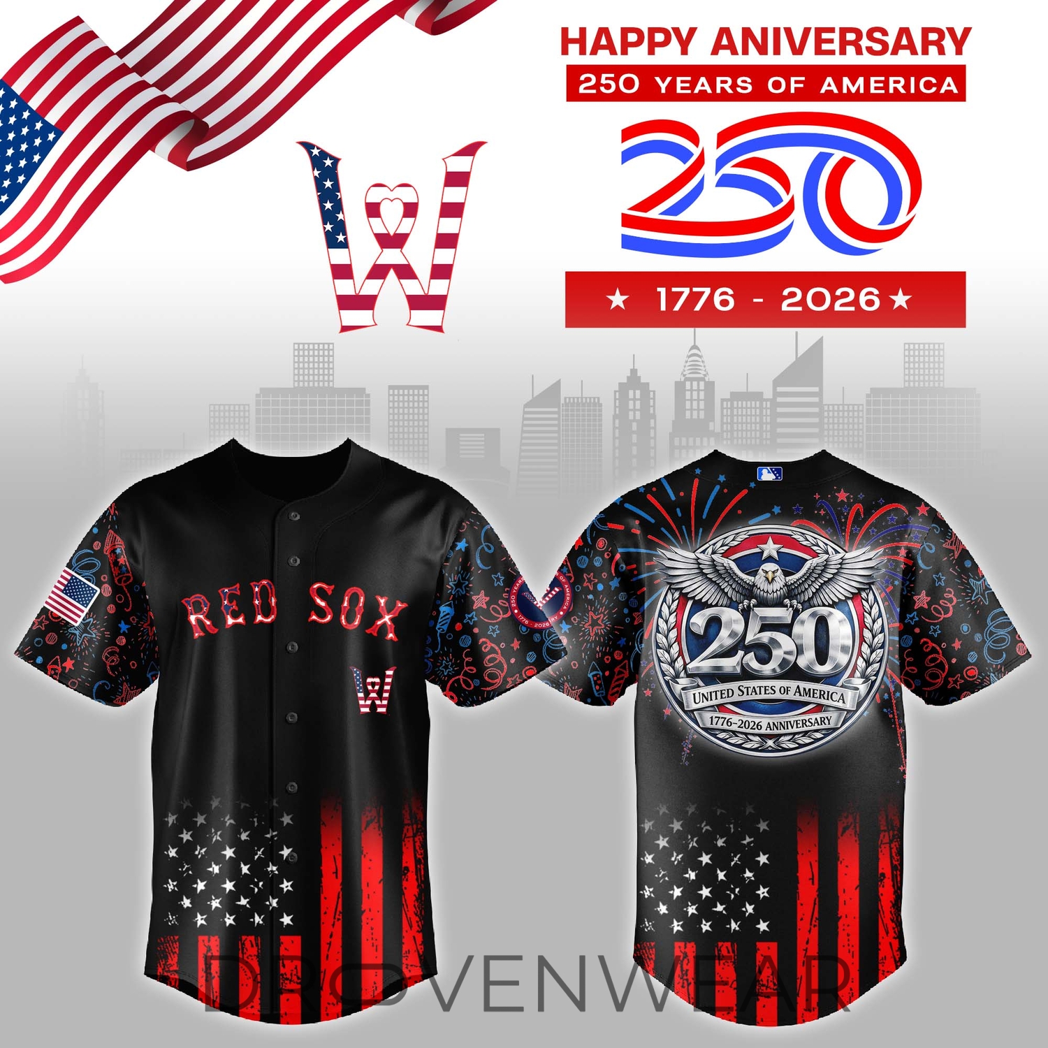 Worcester Red Sox USA Anniversary Jersey Black Worcester Red Sox USA Anniversary Jersey Black