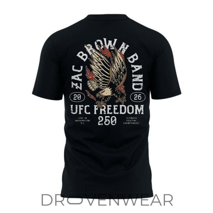 Zac Brown Band UFC Freedom 250 Celebration Shirt - Image 3