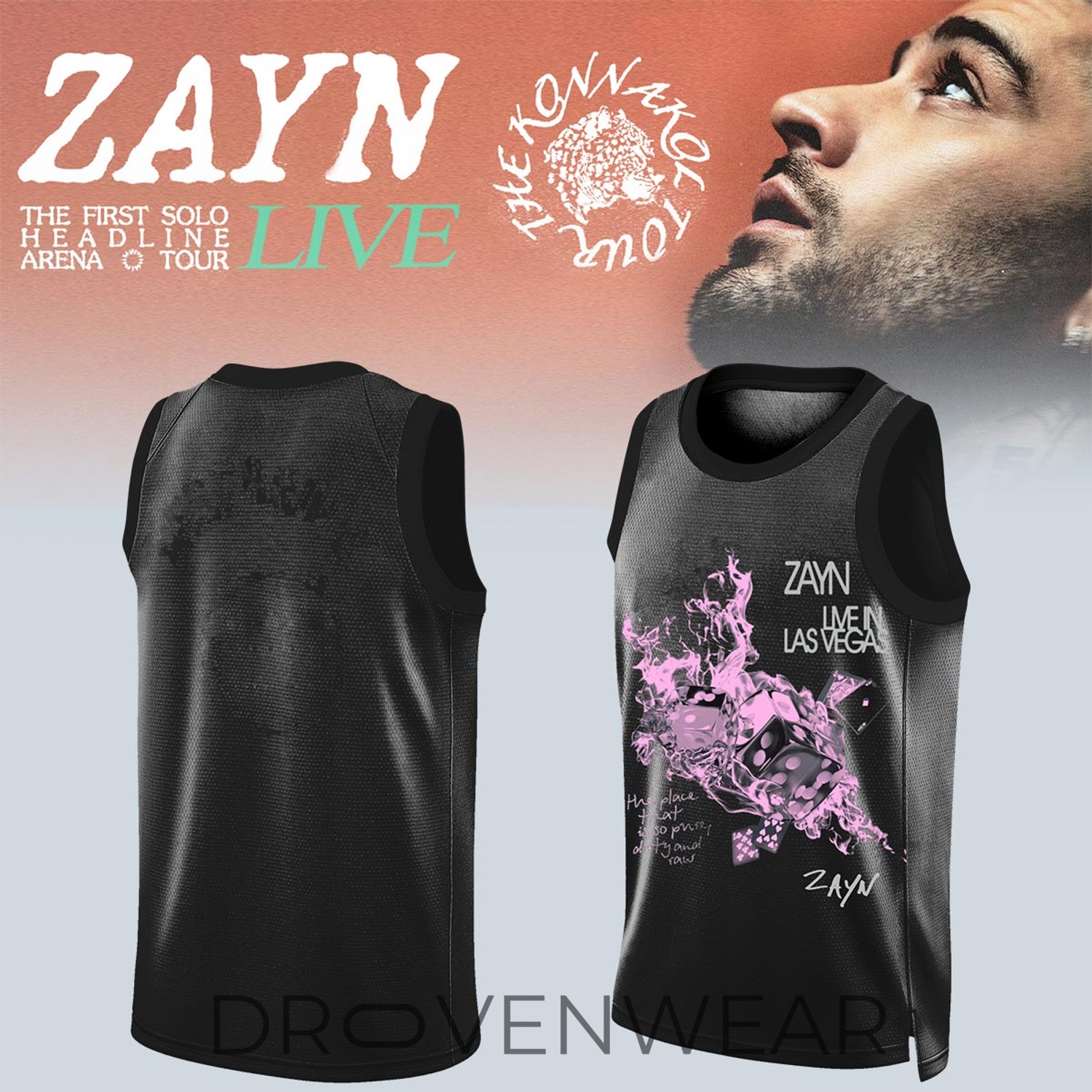 Zayn Malik Konnakol Tour Basketball Jersey Zayn Malik Konnakol Tour Basketball Jersey
