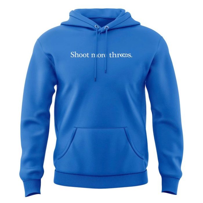 Caitlin Clark "Shoot More Threes" 2026 Limited Edition Blue Hoodie - Image 2
