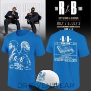 2026 Exclusive T-Shirt Signed Chris Brown & Usher Raymond x Detroit Lions "The R&B Tour" at Ford Field (Detroit) - Image 5