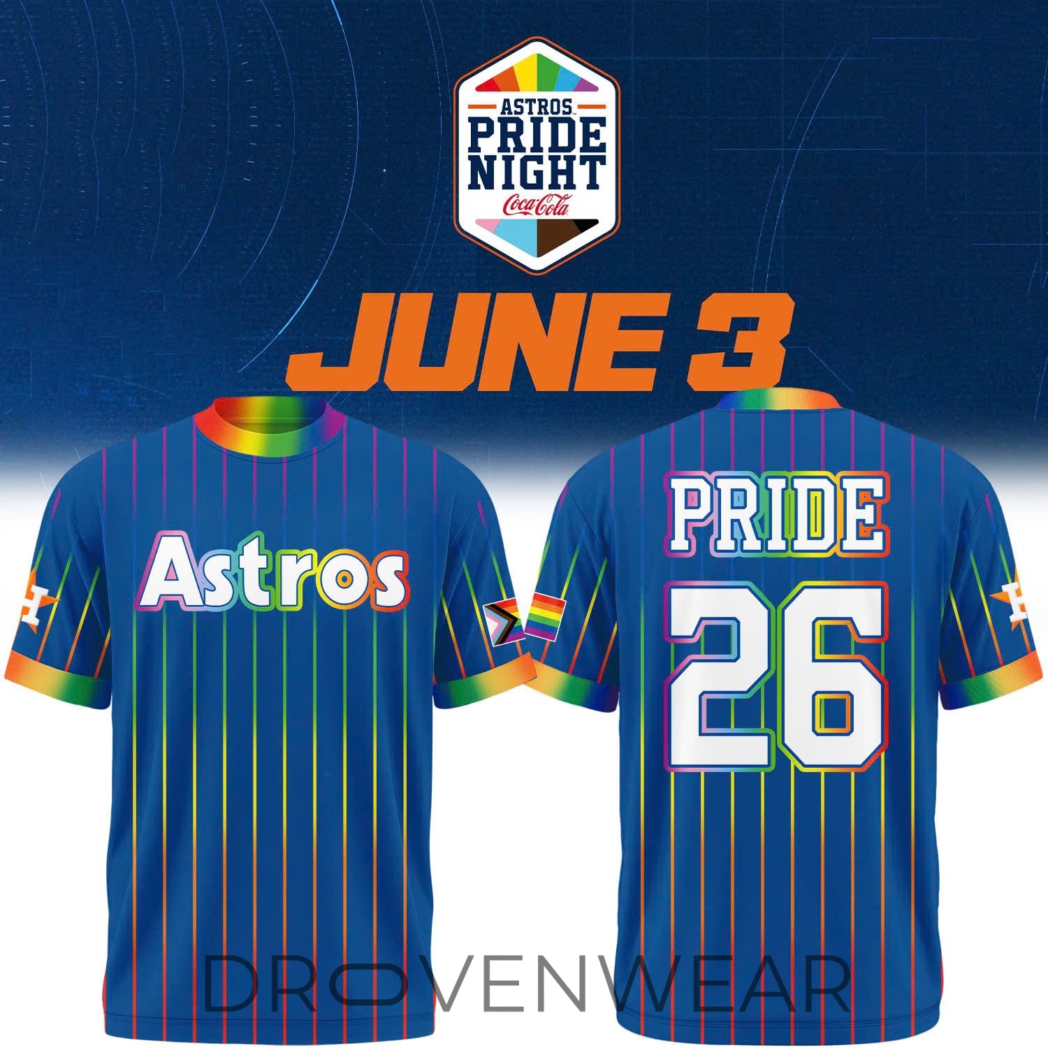 2026 Houston Astros Pride Night T-Shirt 2026 Houston Astros Pride Night T-Shirt