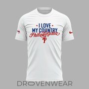 2026 I Love My Country Philadelphia Phillies T-Shirt - Image 2