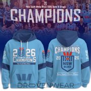 2026 New South Wales Blues State of Origin Champions Limited Edition Men's Pullover Hoodie