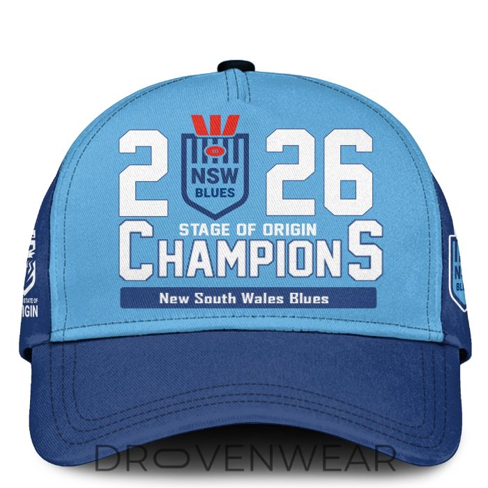 2026 New South Wales Blues State of Origin Champions Limited Edition Men's Pullover Hoodie - Image 3