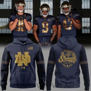 2026 Notre Dame Fighting Irish Shamrock Series Hoodie by Drovenwear.com