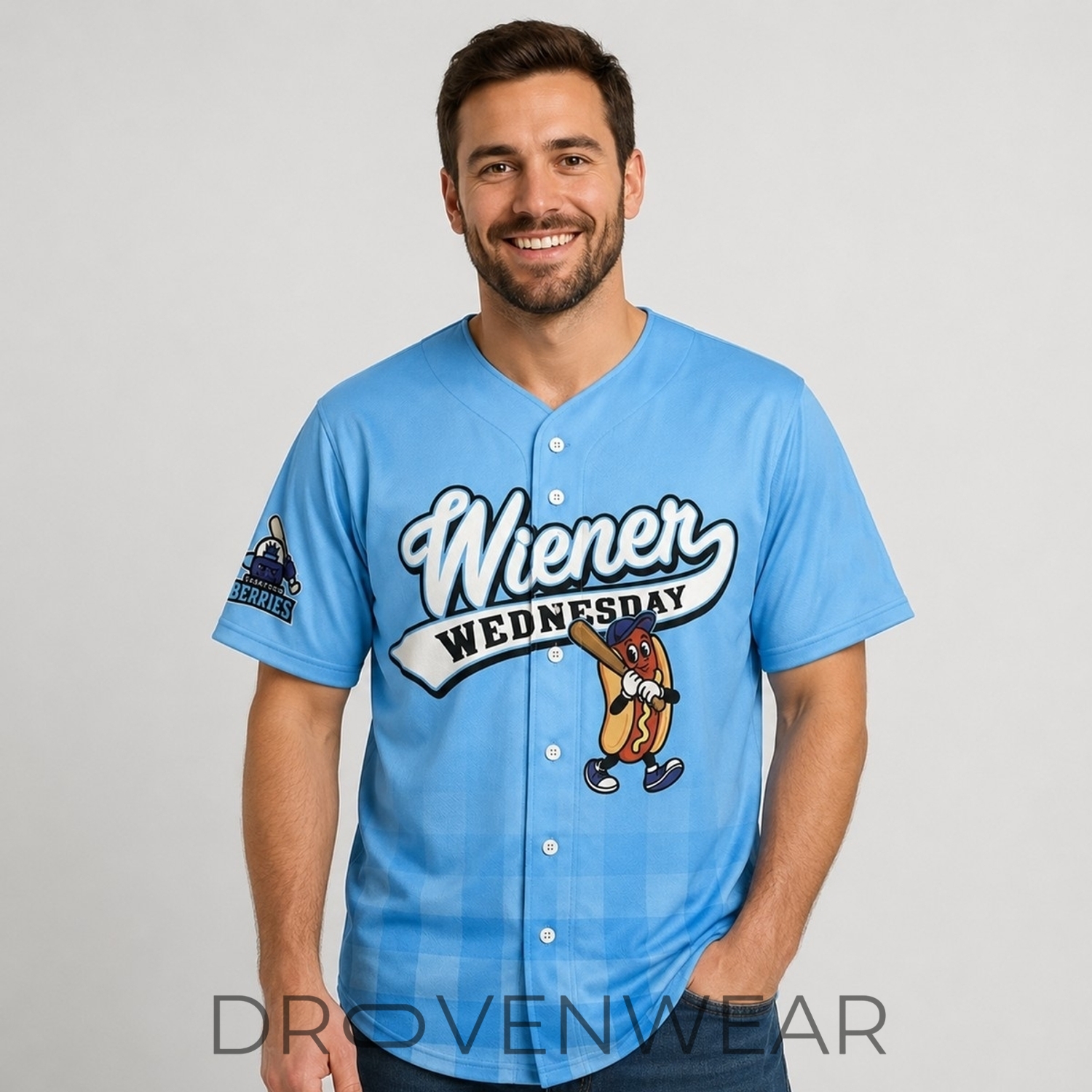 2026 Saskatoon Berries Baseball Wednesday Hot Dog Jersey 2026 Saskatoon Berries Baseball Wednesday Hot Dog Jersey