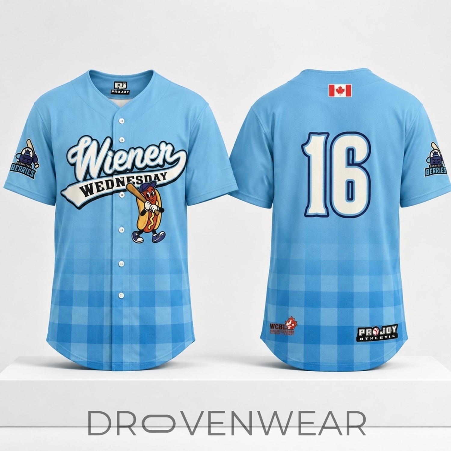 2026 Saskatoon Berries Baseball Wednesday Hot Dog Jersey 2026 Saskatoon Berries Baseball Wednesday Hot Dog Jersey
