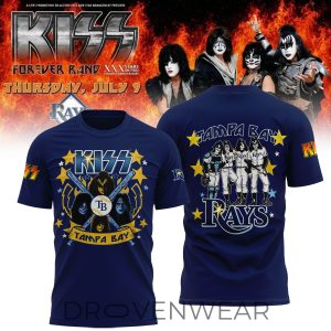2026 Tampa Bay Rays x KISS Band Tour Commemorative Shirt by Drovenwear.com