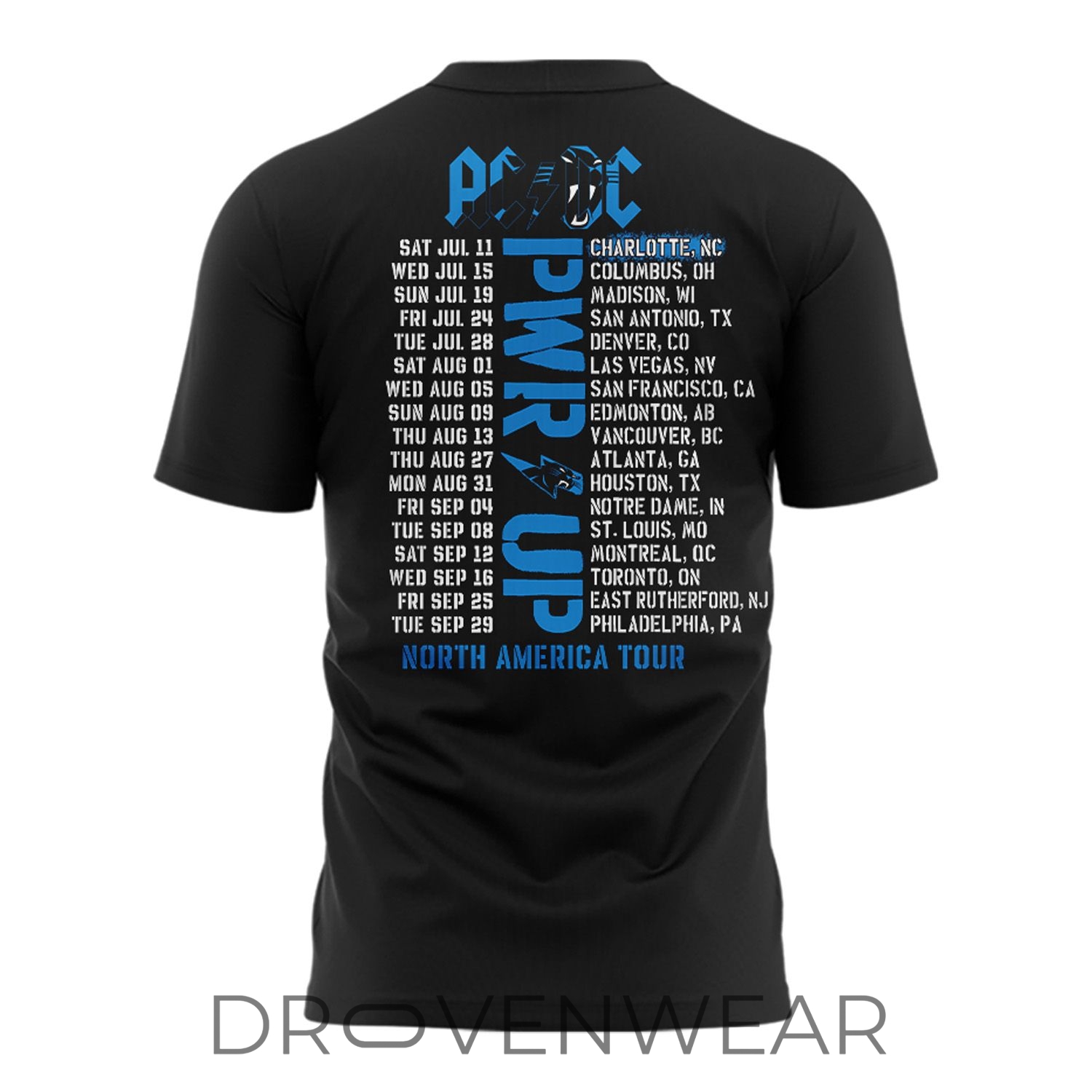 ACDC Power Up Tour Bank Of America Stadium Jul 11, 2026 T-shirt ACDC Power Up Tour Bank Of America Stadium Jul 11, 2026 T-shirt