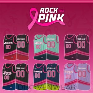 ALL TEAM WNBA x Rock The Pink 2026 Limited Edition Jersey by Drovenwear.com