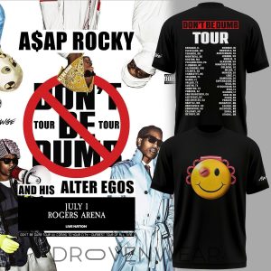 ASAP Rocky Dont Be Dumb Tour 2026 Limited Edition Shirt by Drovenwear.com