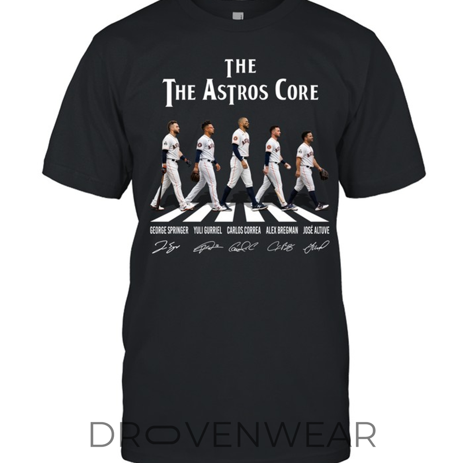 Abbey Road Houston Astros The Astros Core - Unisex T-Shirt Abbey Road Houston Astros The Astros Core - Unisex T-Shirt
