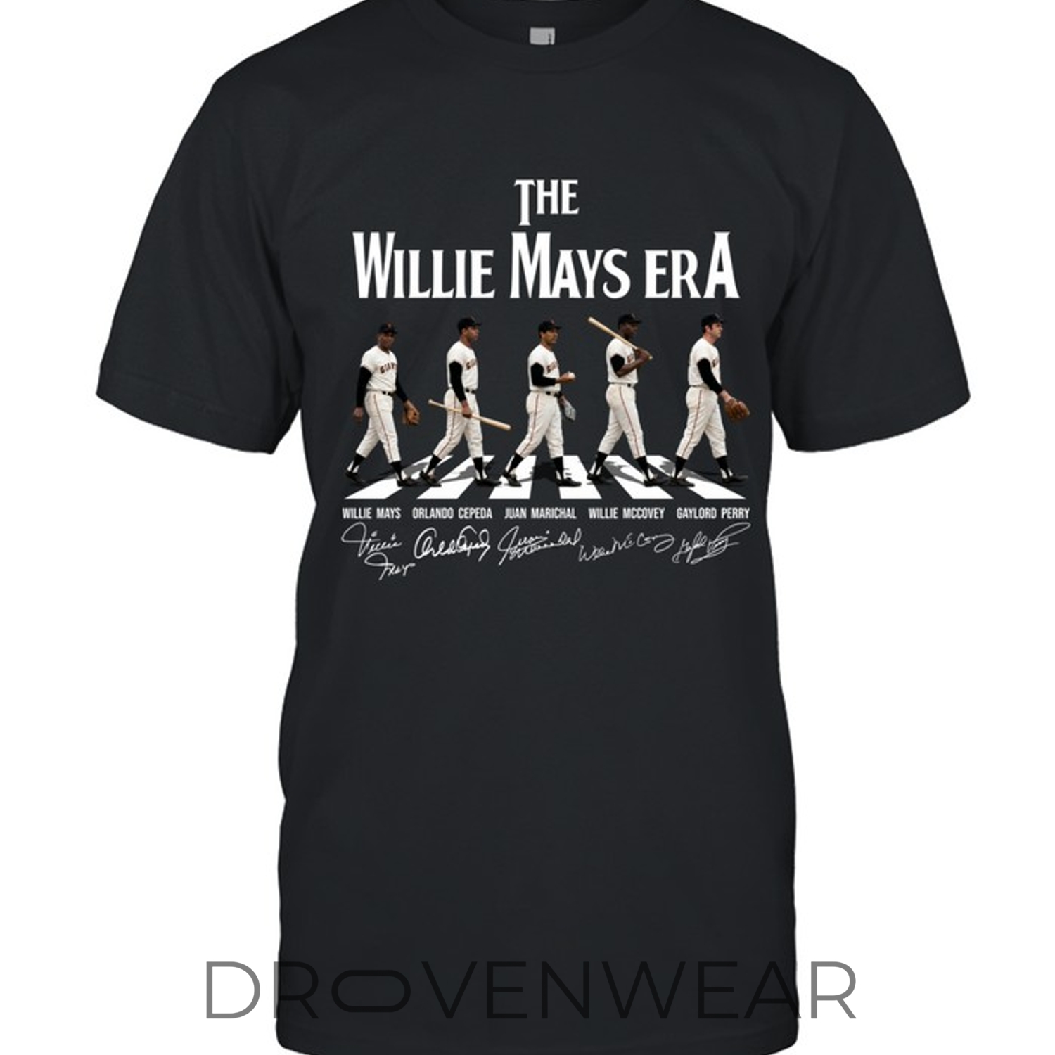 Abbey Road San Francisco Giants - the Willie Mays Era - Unisex T-Shirt Abbey Road San Francisco Giants - the Willie Mays Era - Unisex T-Shirt
