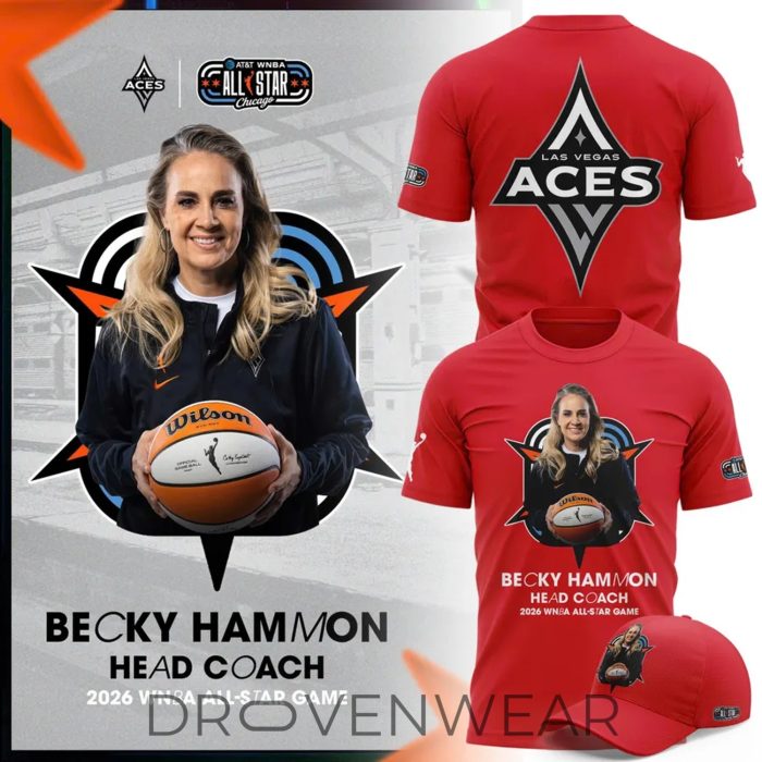 Aces Becky Hammon 2026 WNBA All-Star Coach Shirt - Image 3