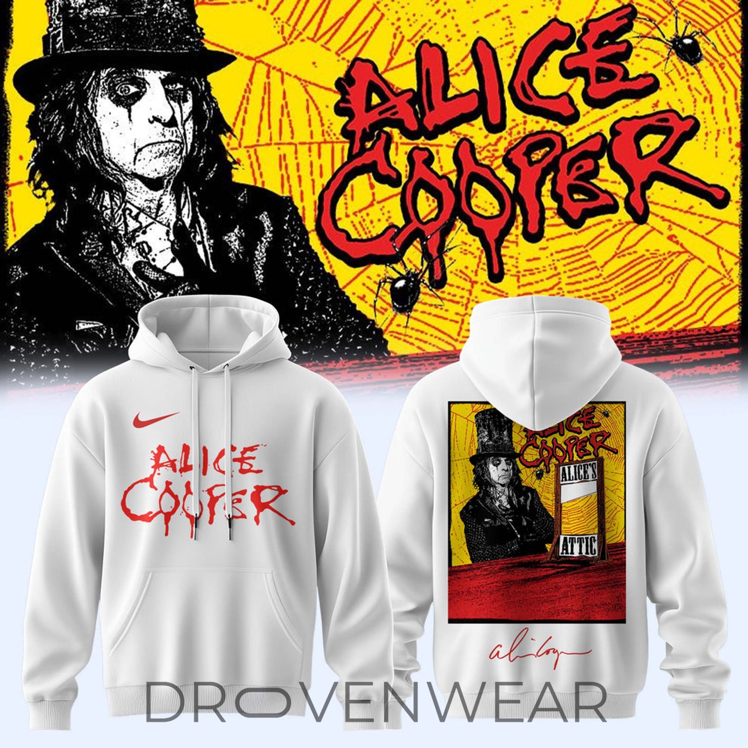 Alice Cooper "alice's Attic Tour" 2026 Hoodie Ver3 Alice Cooper "alice's Attic Tour" 2026 Hoodie Ver3