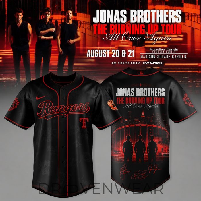 All Team MLB x Jonas Brothers The Burning Up Tour 2026 Jersey - Image 2