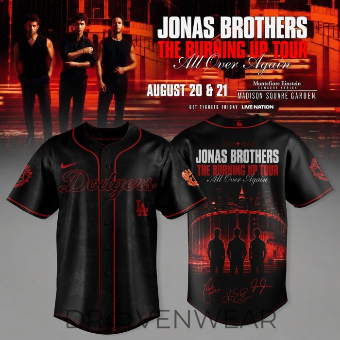 All Team MLB x Jonas Brothers The Burning Up Tour 2026 Jersey - Image 6