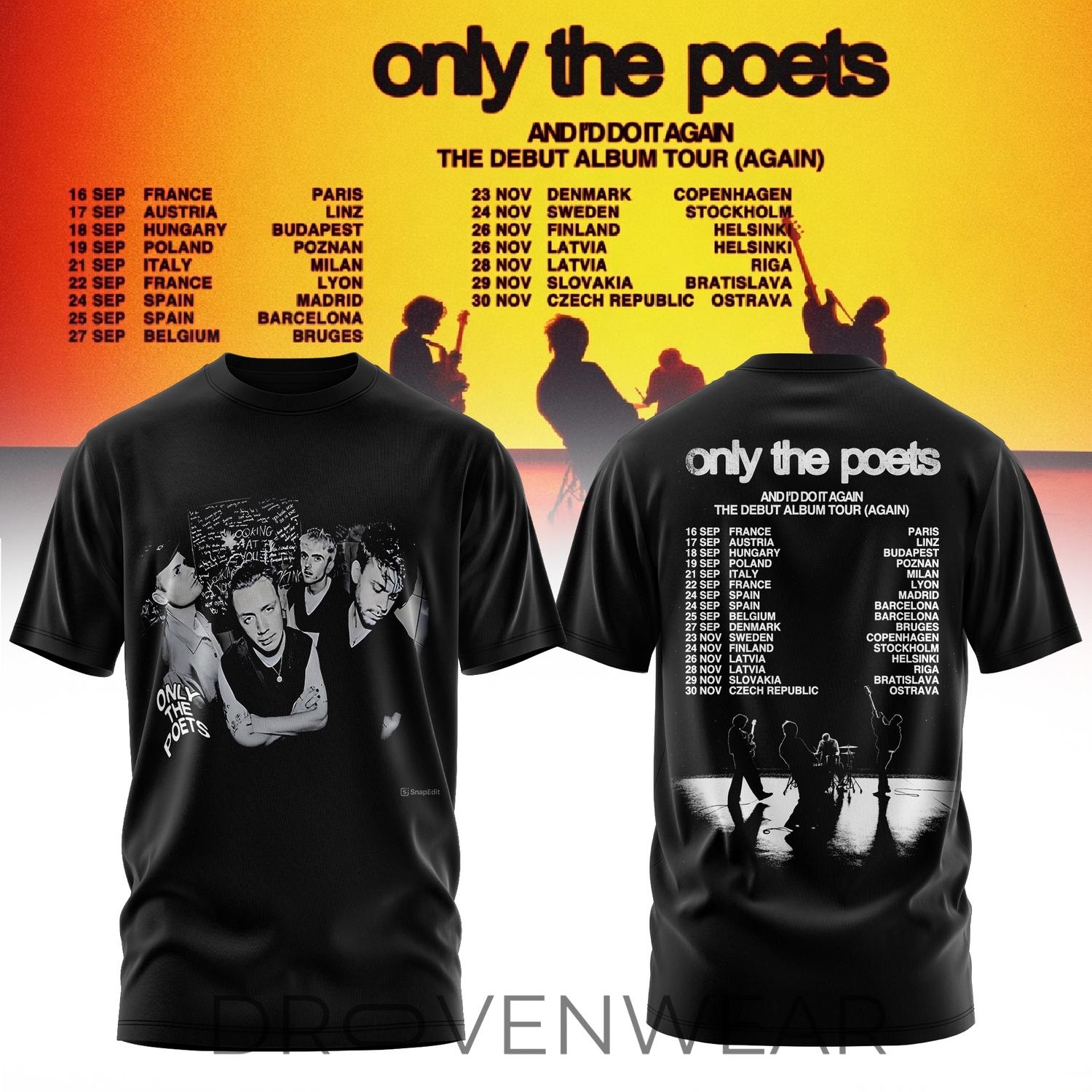 And I'd Do It Again - The Debut Album Tour 2026 Edition TShirt And I'd Do It Again - The Debut Album Tour 2026 Edition TShirt